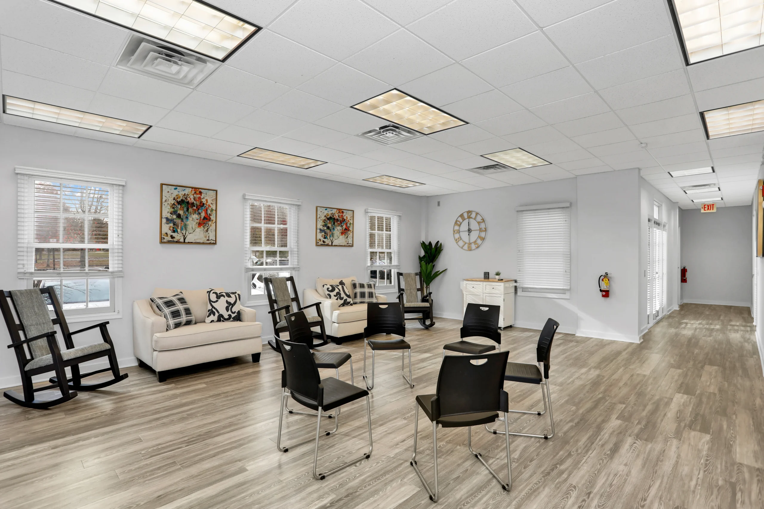 Large Intensive Outpatient group room at Wellness Hills.
