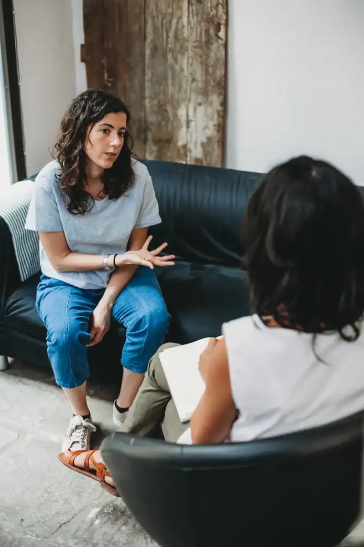 Therapy session for panic disorder treatment and anxiety support